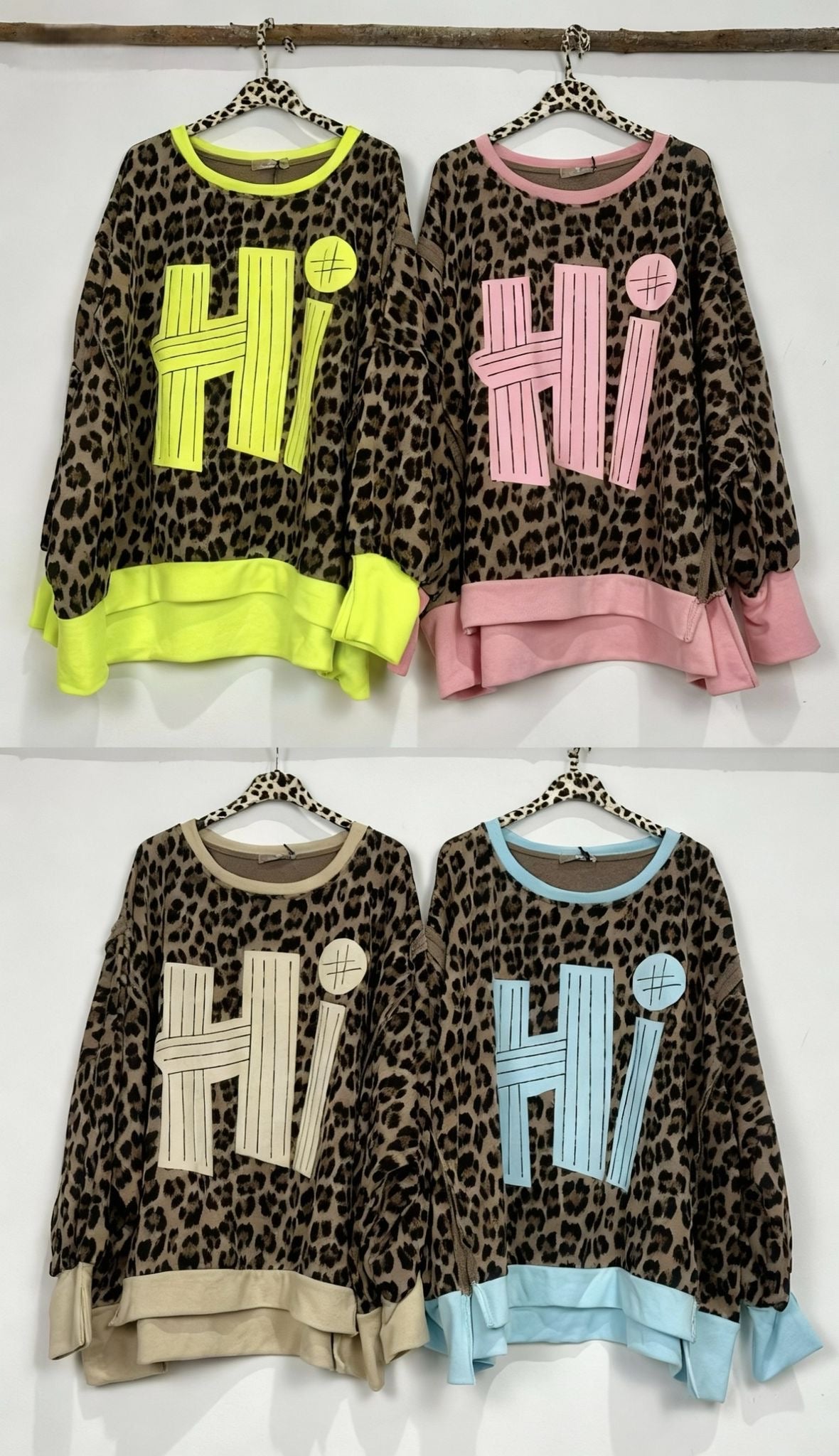 Camisolao leopardo ♥️ aplicações 3D